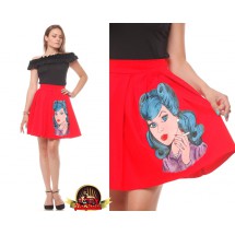 Pop Art  Hand-painted Skirt